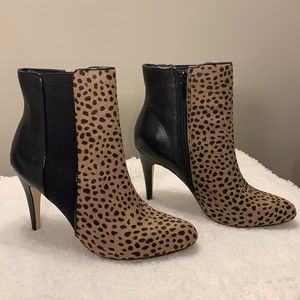 WHBM Blaze pony hair animal print boots